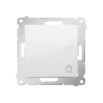 Simon 54 WMDL-080x2x-011 Przycisk „światło” (moduł) 16AX, 250V~, zaciski śrubowe; biały