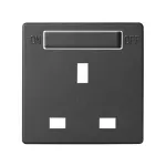 Simon 82 W8-200046-38x-xxxx Pokrywa do gniazda standard brytyjski z wyłącznikiem; grafit