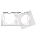 Simon Basic Neos WMYZ-04221N-1013 Ramka 2-krotna NEOS do wersji bryzgoszczelnej IP44 z kompletem uszczelek; biały