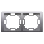 Simon Basic Neos WMYZ-04220N-J013 Ramka 2-krotna NEOS – uniwersalna poziom i pion; stal inox