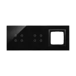 Simon 54 Touch WMDZ-01132S-075 Panel dotykowy S54 Touch, 3 moduły, 4 pola dotykowe + 4 pola dotykowe + 1 otwór na osprzęt S54, wulkaniczna lawa