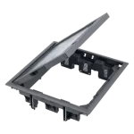 Simon Connect WSC-FB34105-1 Puszka podłogowa 12x K45 lub 6x SIMON500, z pokrywą 5mm z zamkiem; szary