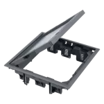 Simon Connect WSC-FB34112-1 Puszka podłogowa 12x K45 lub 6x SIMON500, z pokrywą 12mm z zamkiem; szary