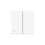 Simon 55 WMDL-K8x3xx-AB111 Klawisz podwójny do: SW6/2WM, SW7/2M; Antybakteryjny; Biały mat