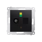 Simon 54 WMDE-011000-049 Gniazdo ekwipotencjalne pojedyncze (moduł); czarny