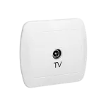 Simon Akord WMAA-43000x-1013 Gniazdo antenowe pojedyncze. Montaż na łapki lub wkręty; biały