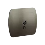 Simon Akord WMAA-43000x-H013 Gniazdo antenowe pojedyncze. Montaż na łapki lub wkręty; satynowy