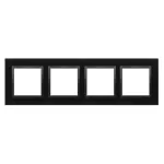 Simon 54 Nature WMDZ-0140xS-075 Ramka 4-krotna Nature-Szkło, WULKANICZNA LAWA, IP20/IP44 (IP44-należy zastosować zestaw uszczelek DUN4)