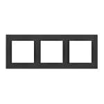 Simon 10 WC-R3xxxxxxx-49xx Ramka 3-krotna - uniwersalna poziom i pion; czarny
