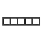 Simon 10 WC-R5xxxxxxx-49xx Ramka 5-krotna - uniwersalna poziom i pion; czarny