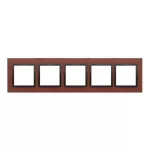 Simon 54 Nature WMDZ-0150xS-087 Ramka 5-krotna Nature-Drewno, CZARNY ORZECH, IP20/IP44 (IP44-należy zastosować zestaw uszczelek DUN5)