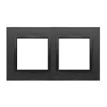 Simon 54 Nature WMDZ-0120xS-083 Ramka 2-krotna Nature-Metal, INOX DARK, IP20/IP44 (IP44-należy zastosować zestaw uszczelek DUN2)