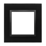 Simon 54 Nature WMDZ-0110xS-075 Ramka 1-krotna Nature-Szkło, WULKANICZNA LAWA, IP20/IP44 (IP44-należy zastosować uszczelkę ramki DUN1)