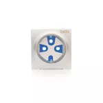 Simon 54 WMDW-P01111-043 Pokrywa + klucz do gniazda DATA; srebrny mat