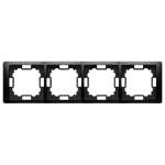 Simon Basic Neos WMYZ-04420N-Z013 Ramka 4-krotna NEOS – uniwersalna poziom i pion; czarny