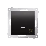 Simon 54 WMDL-081xxx-048 Przycisk „światło” z podświetleniem LED (moduł) 10AX, 250V~, szybkozłącza; antracyt