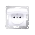 Simon 54 WMDW-50121x-011 Gniazdo wtyczkowe do wersji IP44 bez uszczelki (moduł) 16A, 250V~, zaciski śrubowe; biały Wymagana uszczelka ramki