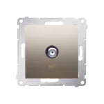 Simon 54 WMDA-05xxxx-044 Gniazdo antenowe SAT pojedyncze (moduł). Do instalacji indywidualnych; złoty mat