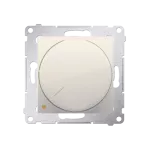 Simon 54 WMDS-004xL2-041 Ściemniacz obrotowy dwubiegunowy do LED ściemnialnych 230V (moduł) 5-215W; kremowy Wymagana instalacja 4-przewodowa