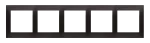 Simon 54 Premium WMDZ-0150xx-048 Ramka 5-krotna PREMIUM IP20 / IP44; antracyt