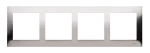 Simon 54 Premium WMDZ-0140xM-061 Ramka 4-krotna PREMIUM IP20 / IP44; inox