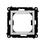 Simon 55 WMDZ-74x4xx-143 Adapter (przejściówka) na osprzęt standardu 45 × 45 mm; Aluminium mat