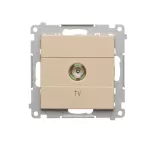 Simon 55 WMDA-11000x-144 Gniazdo antenowe TV pojedyncze (moduł). Do instalacji indywidualnych; Szampański mat