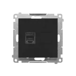 Simon 55 WMDA-P91xx4-149 Gniazdo telefoniczne pojedyncze RJ12 (moduł); Czarny mat