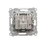 Simon 55 WMDA-021007-114 Gniazdo antenowe satelitarne podwójne SAT-SAT-RTV (moduł). 2x Wejście: 5 MHz÷2,4 GHz; Jasnoszary mat