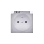 Simon 82 WS82P-82068KD-30 Pokrywa gniazda pojedynczego - klapka transparentna IP44; biały