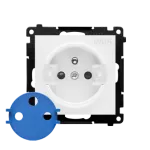 Simon 55 WMDW-TGD1CZ-111 Gniazdo DATA z kluczem uprawniającym (moduł) 16 A, 250 V~, szybkozłącza; Biały mat