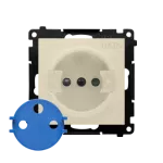 Simon 55 WMDW-TGD1CZ-144 Gniazdo DATA z kluczem uprawniającym (moduł) 16 A, 250 V~, szybkozłącza; Szampański mat