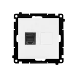 Simon 55 WMDA-P91xx4-111 Gniazdo telefoniczne pojedyncze RJ12 (moduł); Biały mat