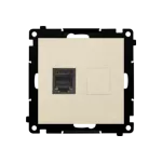 Simon 55 WMDA-P91xx4-144 Gniazdo telefoniczne pojedyncze RJ12 (moduł); Szampański mat