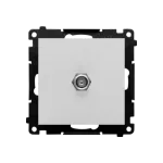 Simon 55 WMDA-10xxxx-143 Gniazdo antenowe typu „F” pojedyncze (moduł). Do instalacji indywidualnych; Aluminium mat