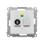 Simon 55 WMDE-013000-114 Gniazdo ekwipotencjalne pojedyncze (moduł); Jasnoszary mat