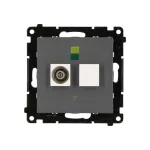 Simon 55 WMDE-013000-116 Gniazdo ekwipotencjalne pojedyncze (moduł); Grafitowy mat