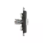 Simon 55 WMDE-013000-116 Gniazdo ekwipotencjalne pojedyncze (moduł); Grafitowy mat