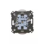 Simon 55 WMDW-00210N-143 Gniazdo wtyczkowe podwójne z uziemieniem z przesłonami (moduł) 16 A, 250 V~, szybkozłącza; Aluminium mat