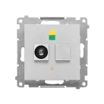 Simon 55 WMDE-013000-143 Gniazdo ekwipotencjalne pojedyncze (moduł); Aluminium mat