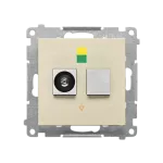 Simon 55 WMDE-013000-144 Gniazdo ekwipotencjalne pojedyncze (moduł); Szampański mat