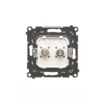 Simon 55 WMDE-014000-116 Gniazdo ekwipotencjalne podwójne (moduł); Grafitowy mat