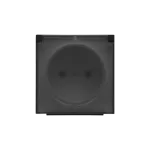 Simon 55 WMDW-P0121x-149A Pokrywa gniazda wtyczkowego pojedynczego z klapką transparentą do: SGZ1CM, SGZ1M; Czarny mat