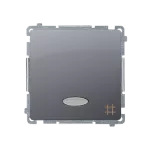 Simon Basic WMUL-071xxx-J011 Łącznik krzyżowy z podświetleniem LED (moduł) 10AX, 250V~, szybkozłącza; stal inox