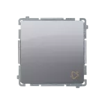 Simon Basic WMUL-090xxx-J011 Przycisk dzwonek (moduł) 10AX, 250V~, szybkozłącza; stal inox