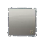 Simon Basic WMUL-090x2x-H011 Przycisk dzwonek (moduł) 16AX, 250V~, zaciski śrubowe; satynowy