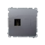 Simon Basic WMUH-0xxxx1-J011 Gniazdo HDMI pojedyncze (moduł); stal inox