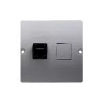 Simon Basic WMUK-0510F2-J011 Gniazdo komputerowe RJ45 pojedyncze, kategoria 5e (moduł). Montaż gniazda na wkręty do puszki; stal inox