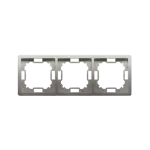 Simon Basic Standard WMYZ-04320x-H013 Ramka 3-krotna – uniwersalna poziom i pion; satynowy