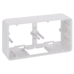 Simon Connect TSC-R450-9 Puszka natynkowa podwójna do suportu i ramki KR445/…; czysta biel